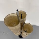 Ancien lampadaire des années 70 design Lemag vintage chromé 