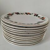 Sarreguemines DV France dessert plates Jeannette model