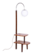 Czech Art Deco Floor Lamp in Walnut attributed to Jindřich Halabala for Up Závody, 1930s