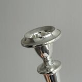 Paire de bougeoirs en inox