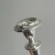 Paire de bougeoirs en inox