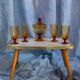 Set of four glasses and a sugar bowl Murano, Europe, 1960s