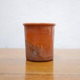 Vintage pot in glazed terracotta