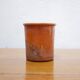 Vintage pot in glazed terracotta