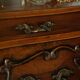 Coffin commode in walnut, Louis XV style, 20th century.