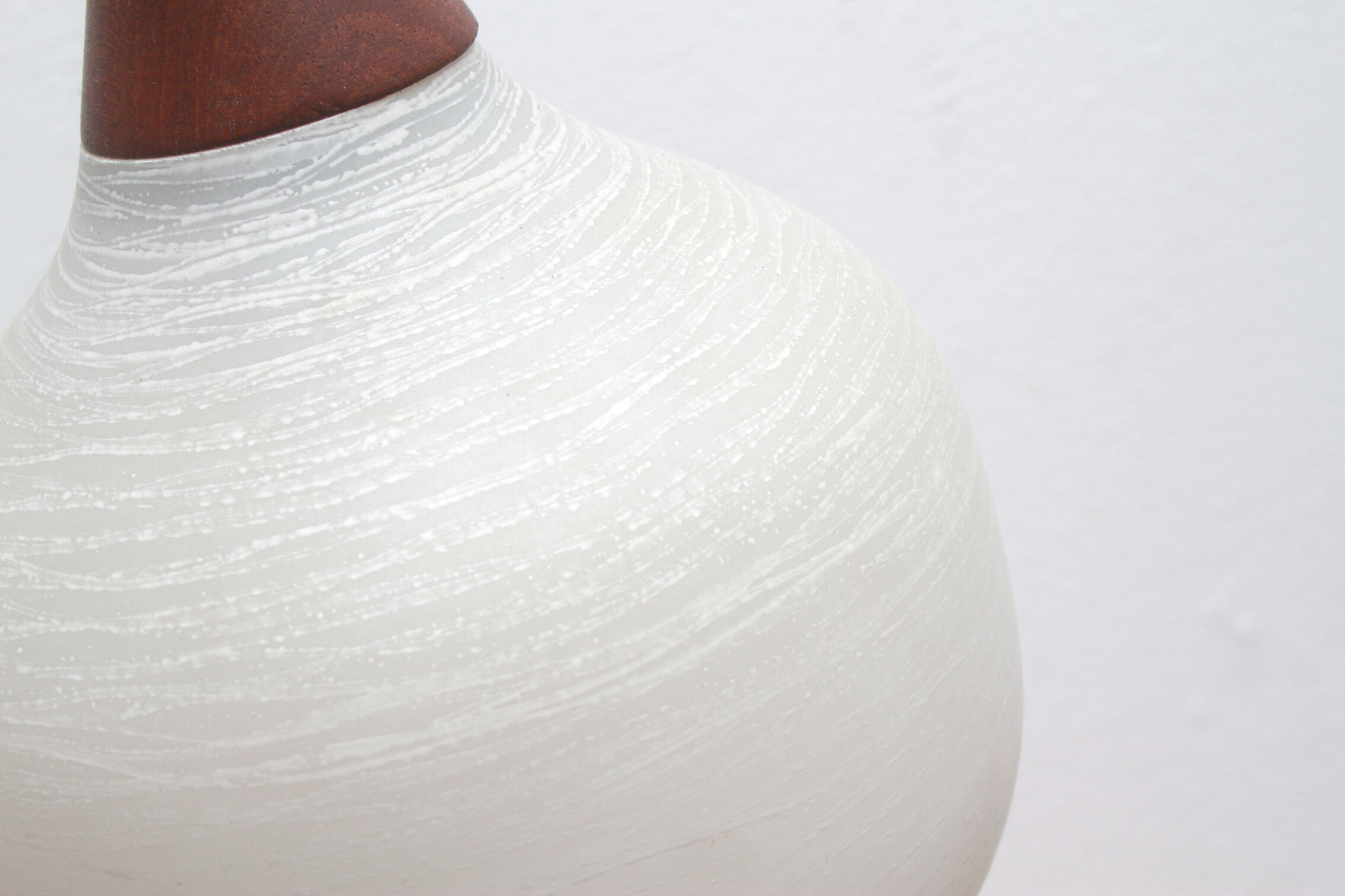 1960s wall lamp in teak and opal glass