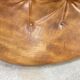 Fauteuil d'angle vintage en cuir, design italien des années 1970