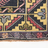 Tapis Oushak rose 4x7 fait main, 120x214Cm