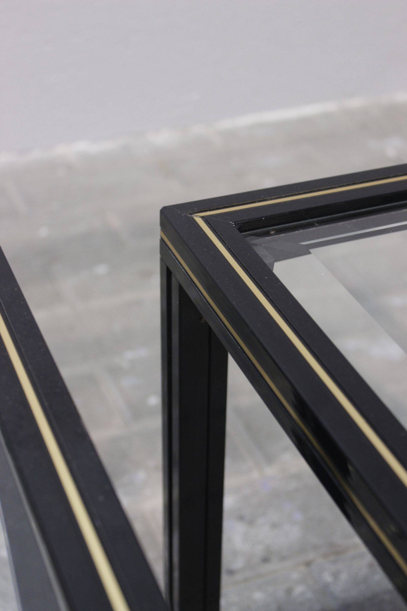 Pair of Pierre Vandel Paris side tables, 1970s