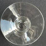 Blown and cut crystal glasses