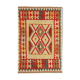 Handwoven afghan kilim rug, oriental flat-woven rug-60x214cm