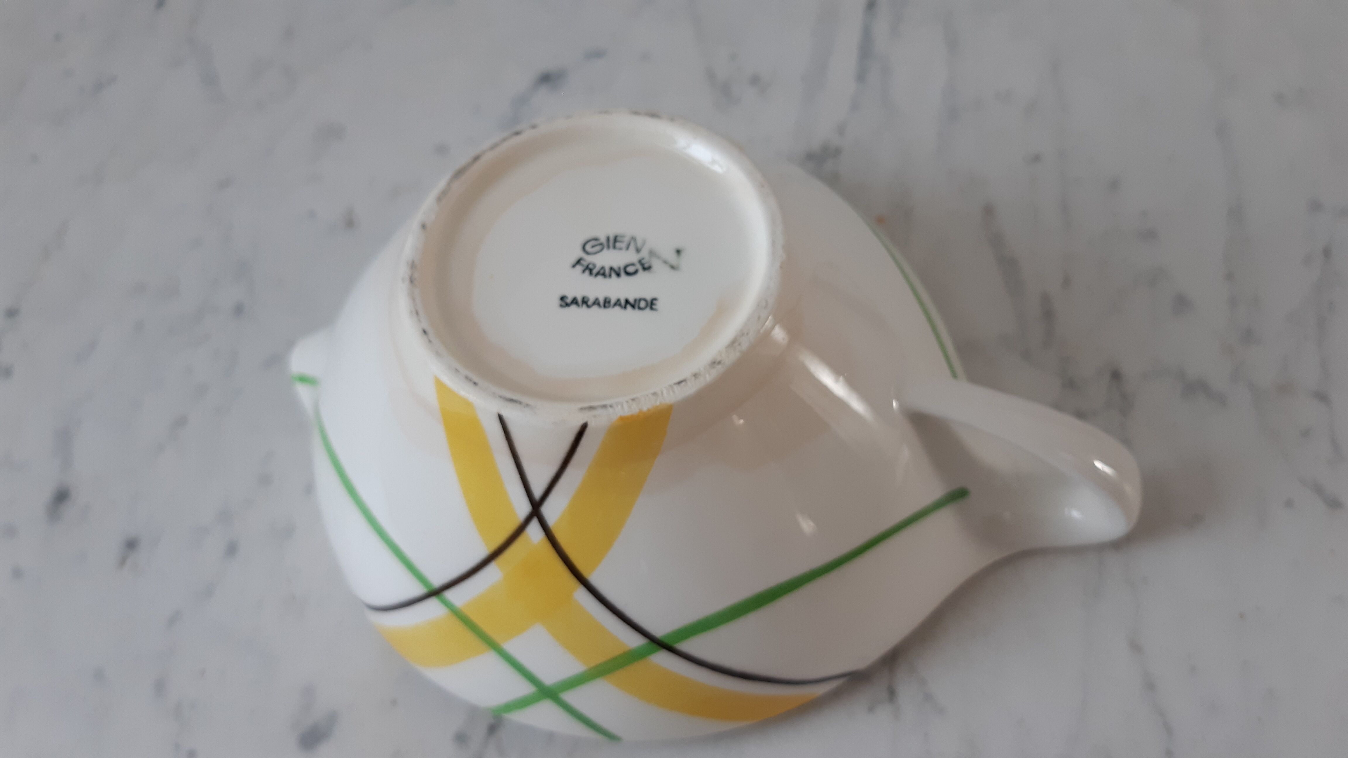 Sauce boat Gien Superb tureen model Sarabande years 50-60