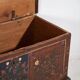 Antique painted chest with floral details (1870s) #32