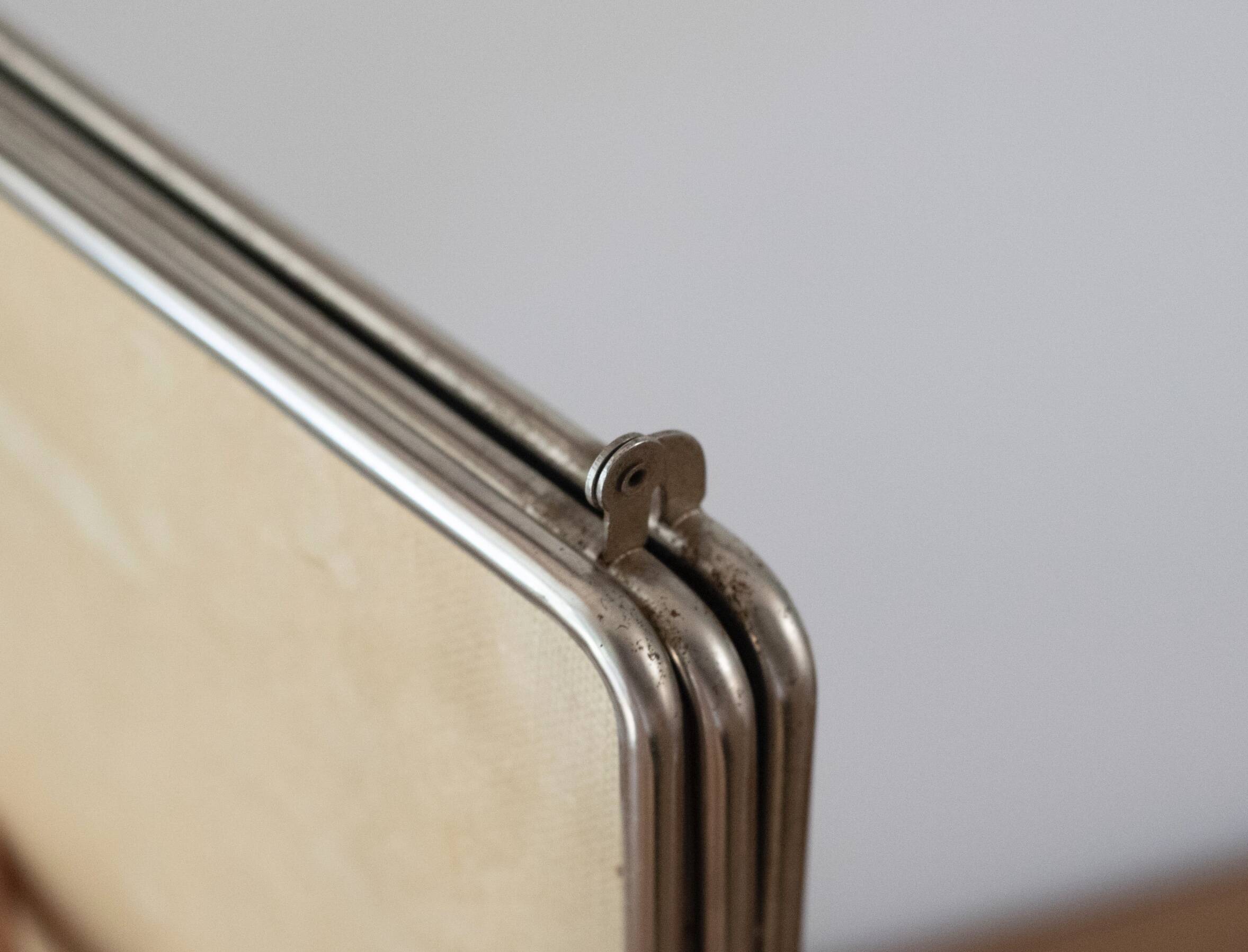 Vintage triptych barber mirror