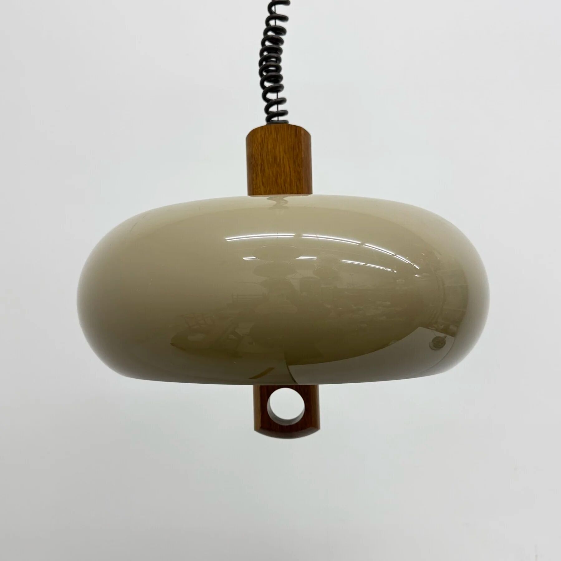 Mid-century space age pendant lamp Temde Leuchten, 1970s Germany