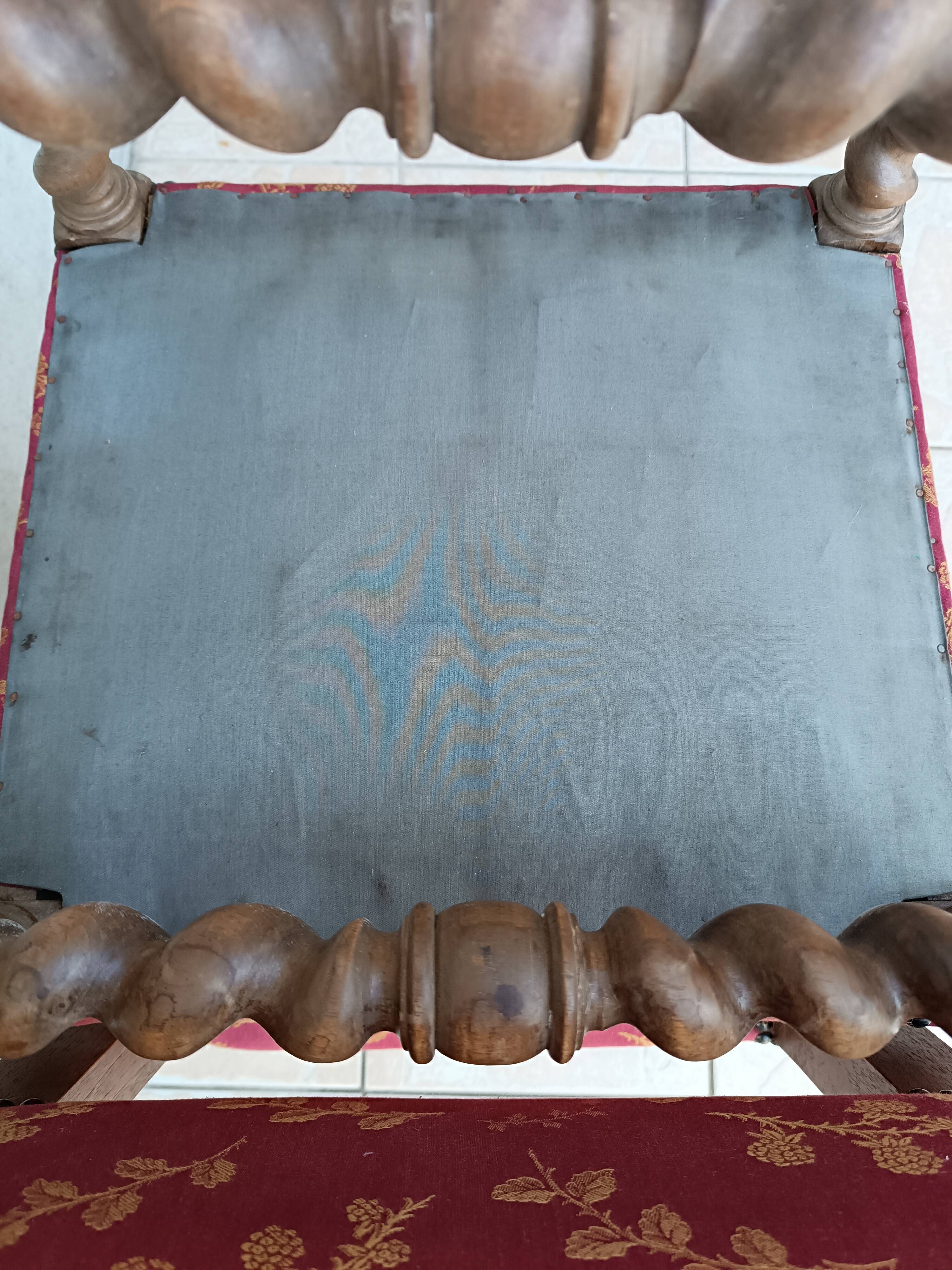 Pair of Louis XIII walnut chairs