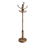 Portemanteaux perroquet vintage en rotin, meuble ancien pour entrée