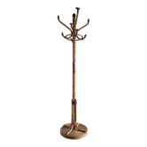 Vintage rattan parrot coat rack, antique furniture for entryway