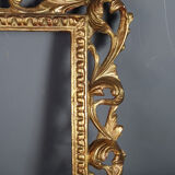 Italian frame nineteenth century. carved wood gilding gold leaf of leaf origin foliage 38,5x28,7 cm SB