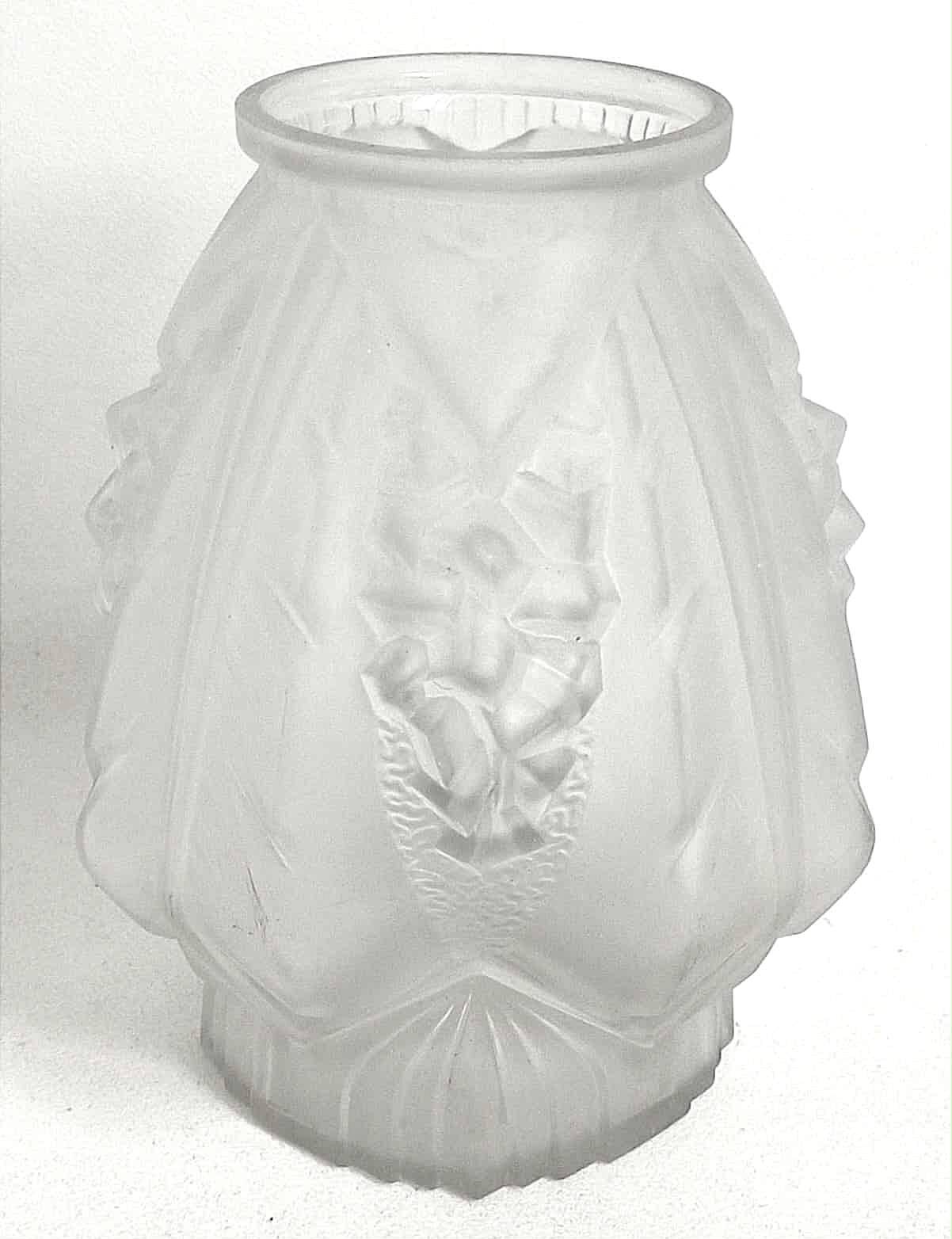 Art vase signed Muller, Height 20 cm