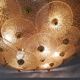Large Murano gold glass disc ceiling light