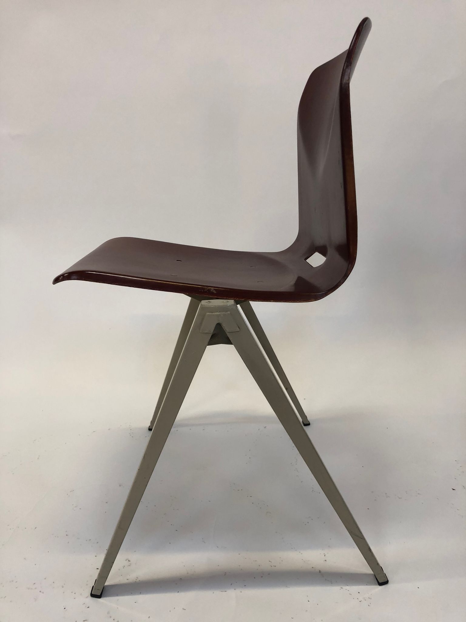 Lot of 4 vintage chairs Galvanitas S22 in the Netherlands