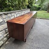 Danish sideboard in Rio rosewood, H. Kjaernulf, sliding doors