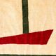 Handwoven wool tapestry with colourful geometric design. 2026.