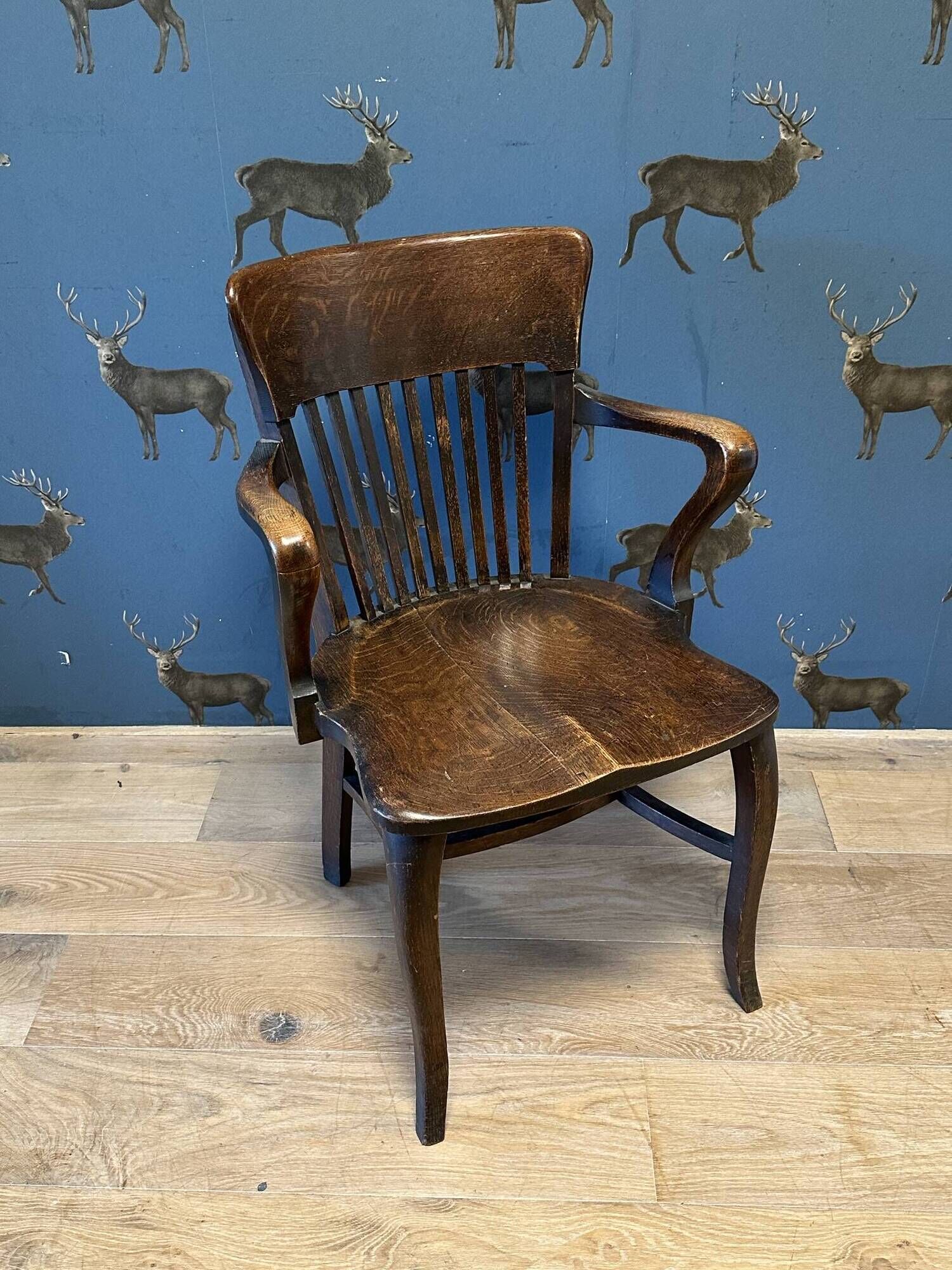 Oak vintage office chair
