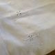 Grand drap de trousseau monogramme AM