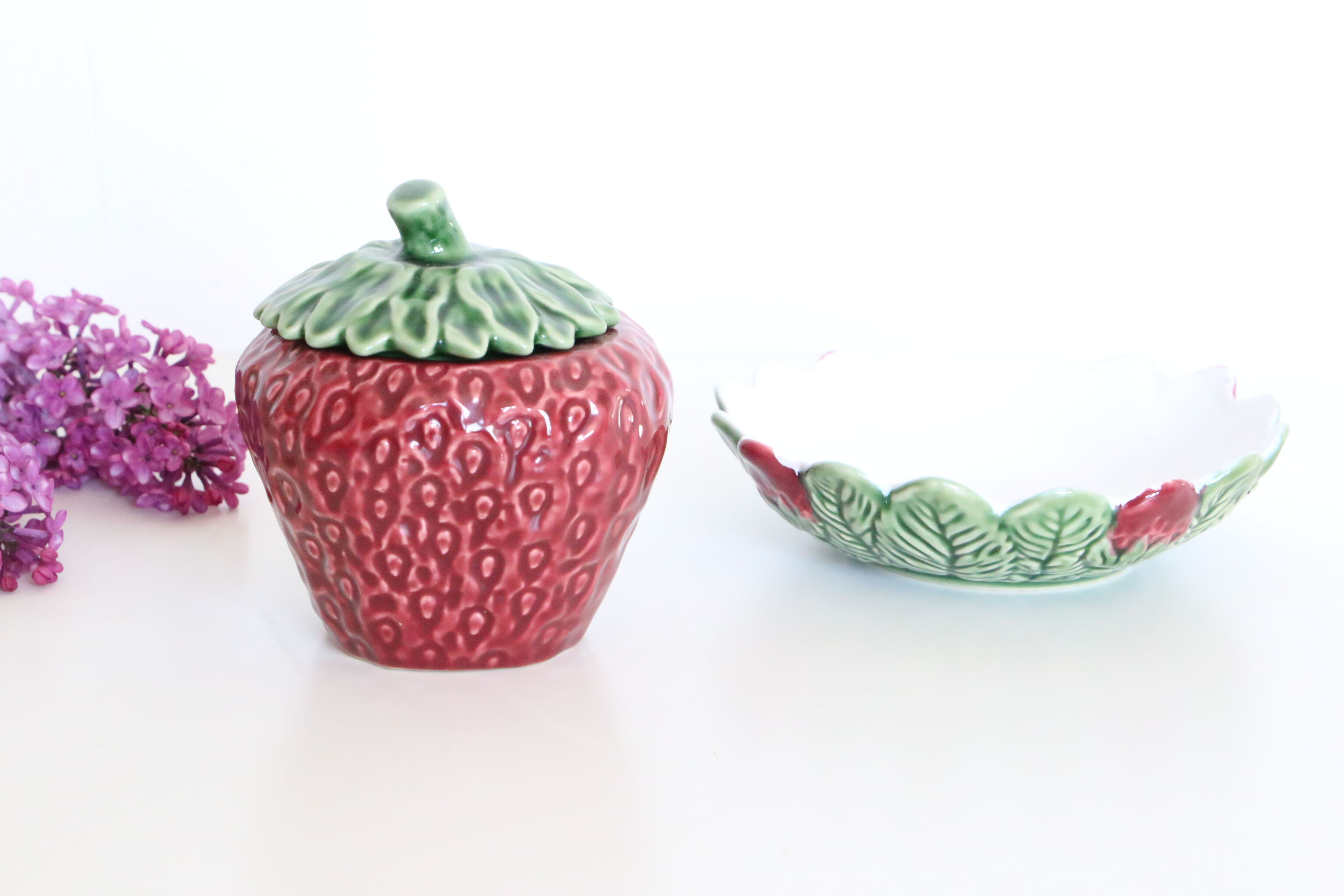Ceramic strawberry candy