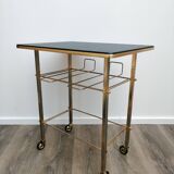 Black & gold side table