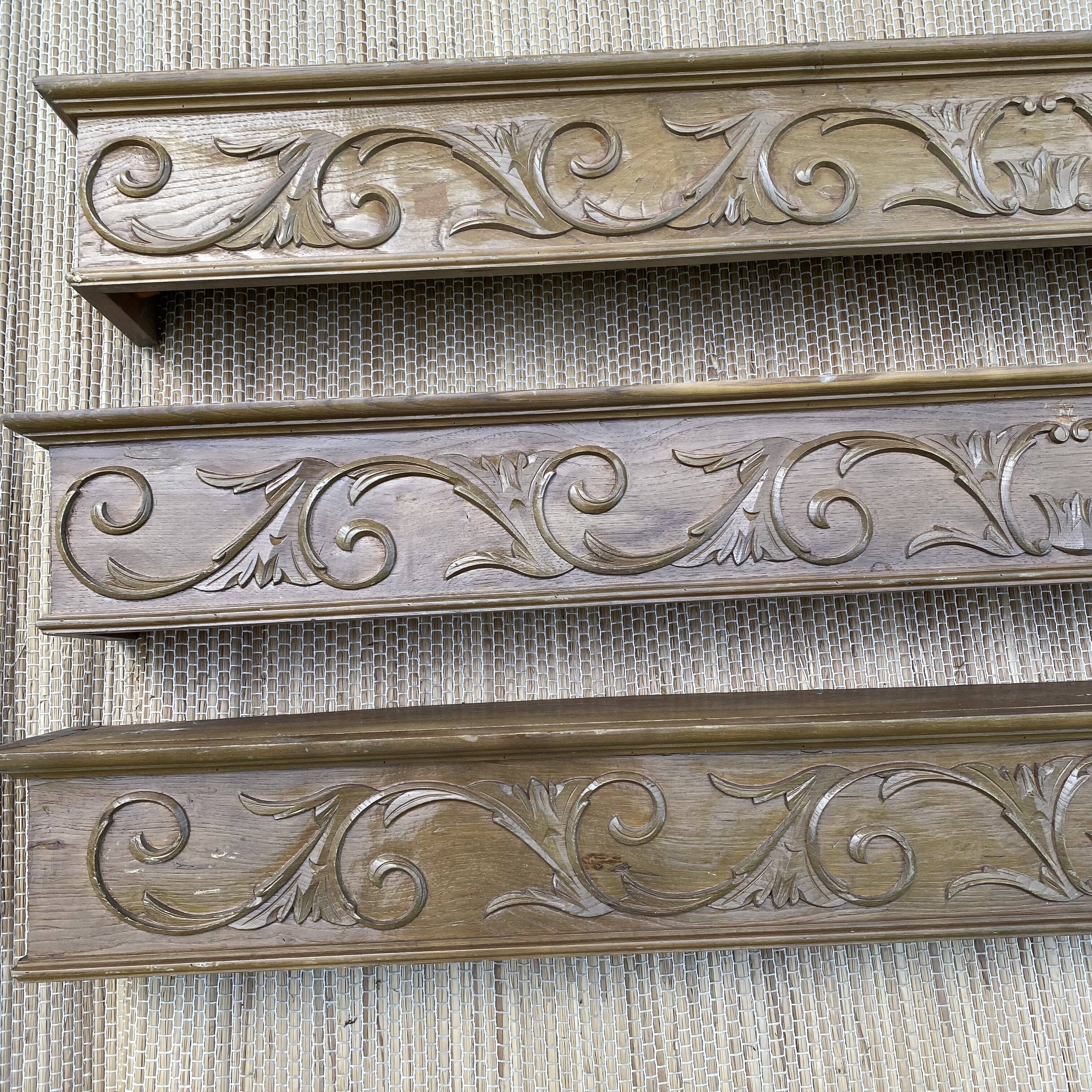 Old wooden curtain cover