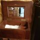 Petit meuble coiffeuse ancien