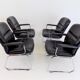 Set of 4 leather office chairs by Grahl