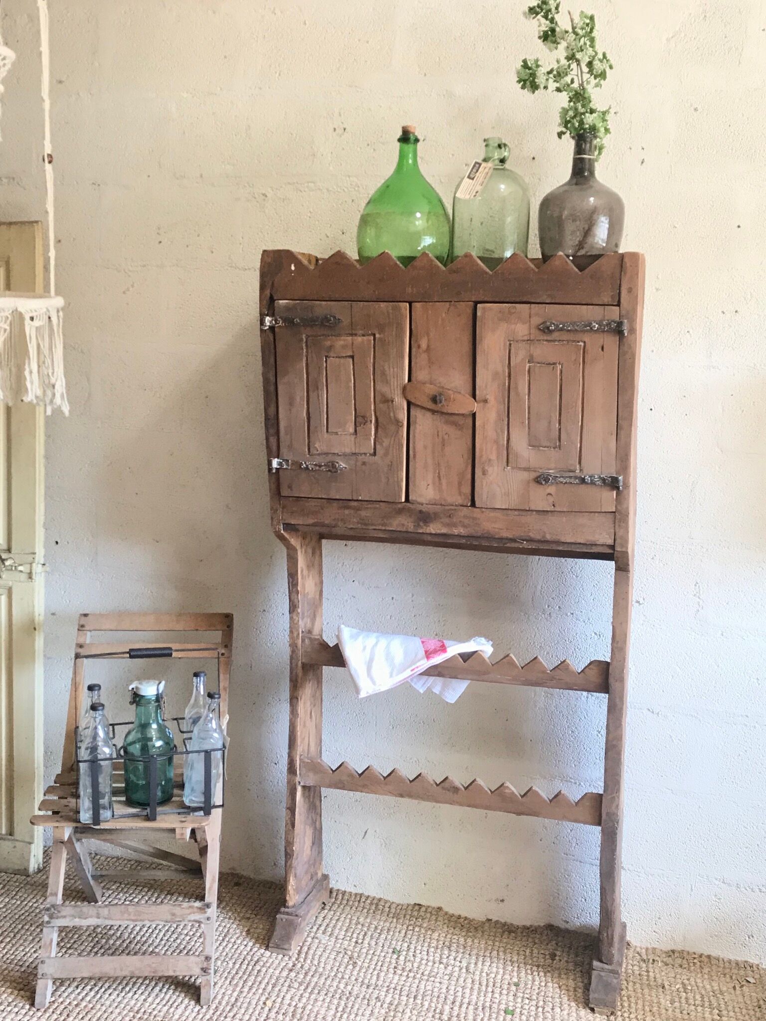 Craftsman-made raw wood buffet