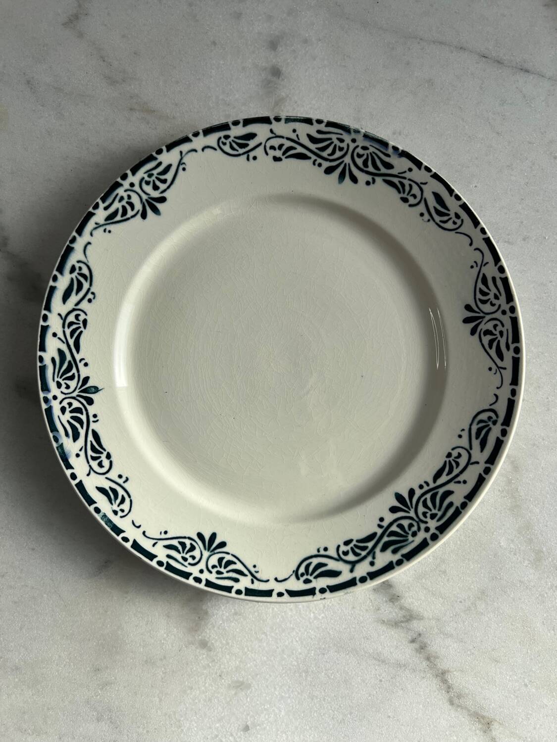 Assiette à dessert Badonviller modèle Sousse, France