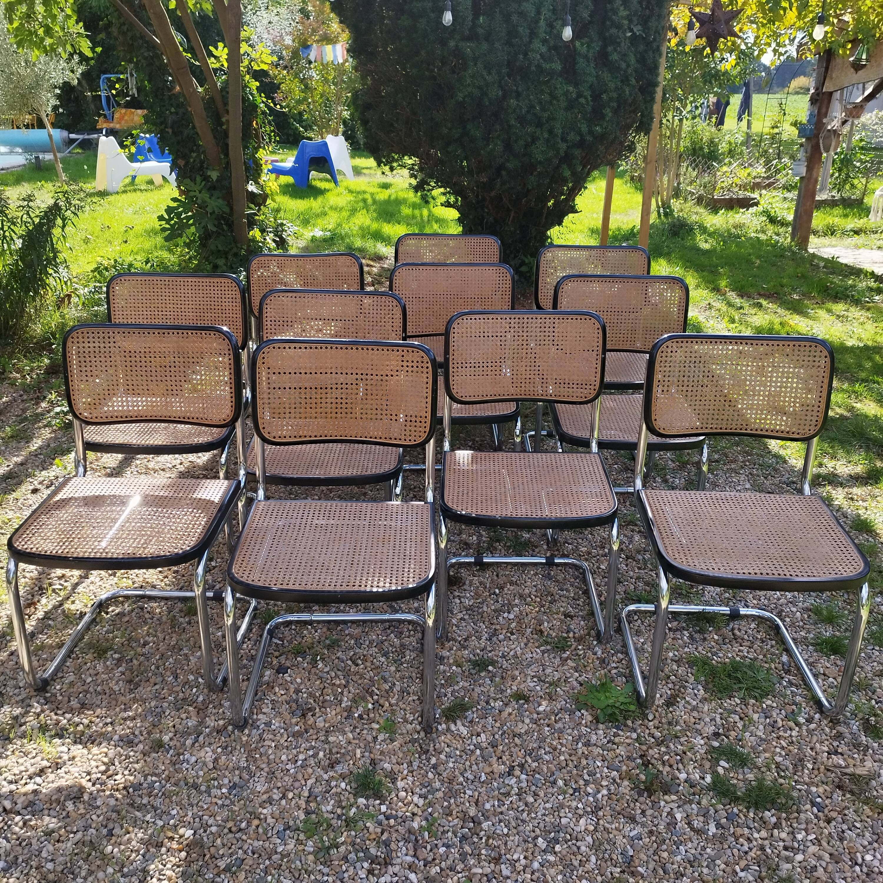 Vintage style chairs Cesca B32 Marcel Breuer