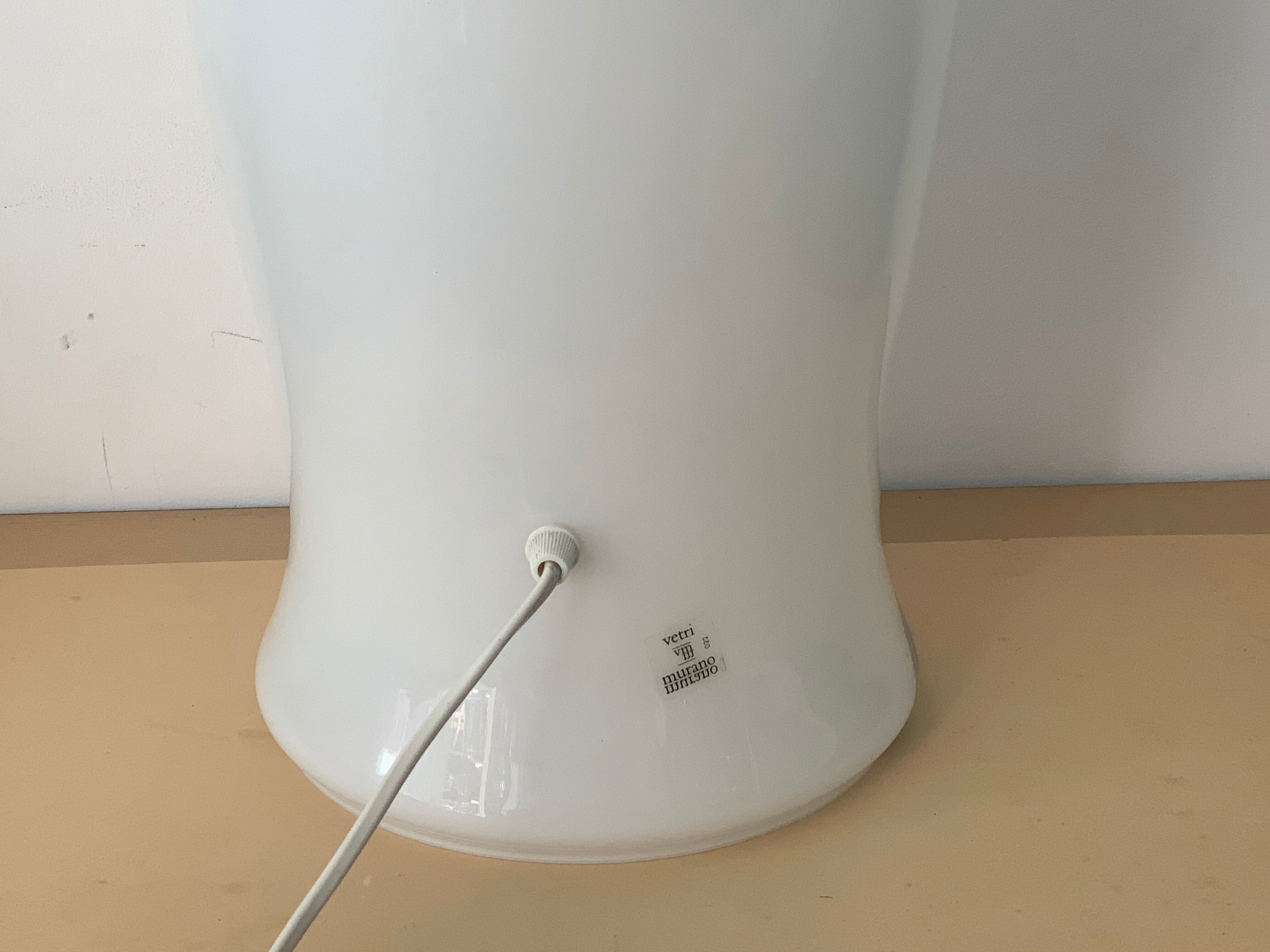 Lampe en verre Vetri Murano rainbow arc en ciel 1970
