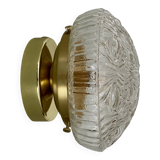 Vintage glass globe wall or ceiling light