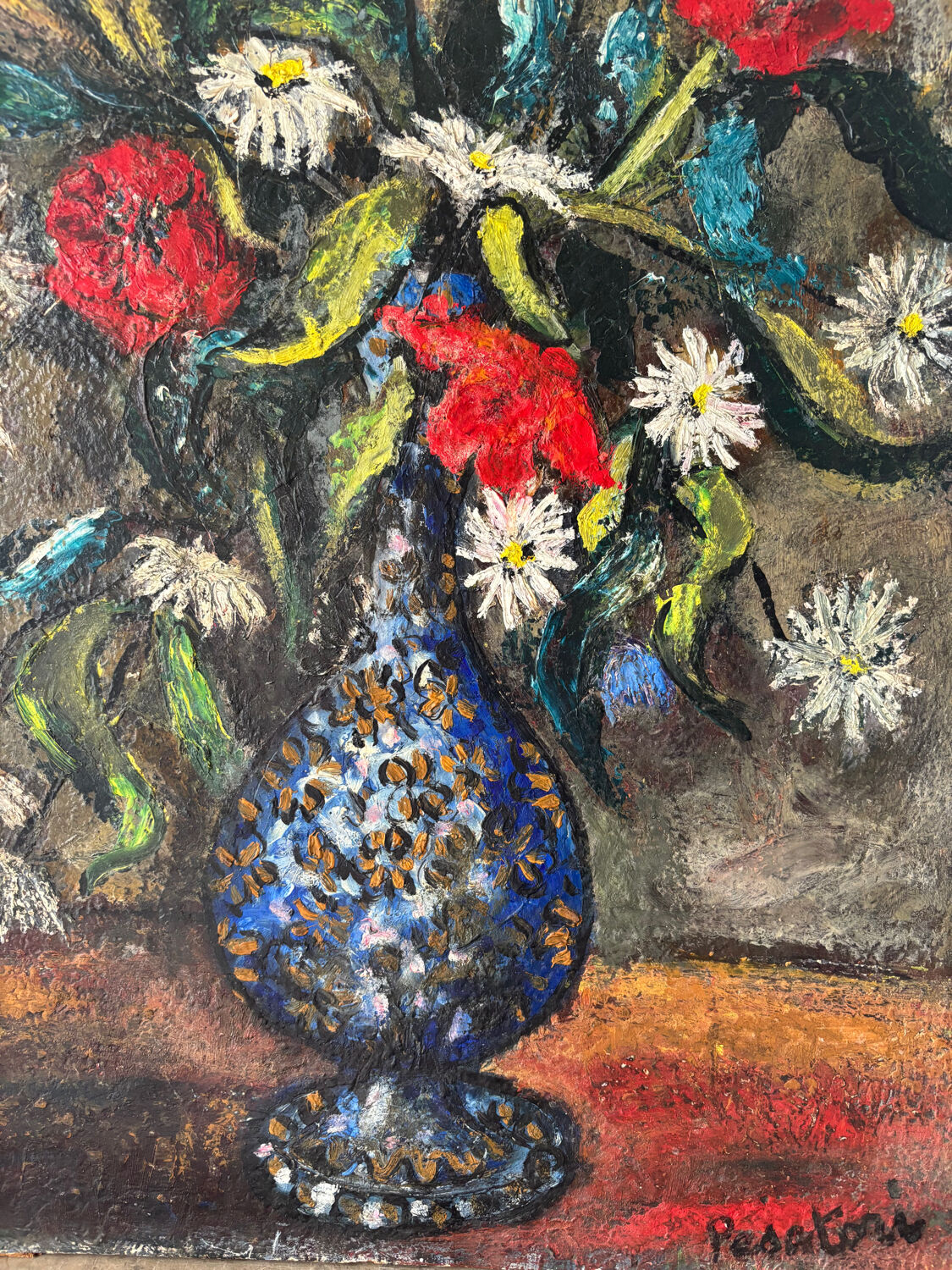 Signed bouquet of flowers