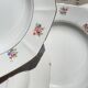 5 Assiettes creuses vintage en porcelaine opaque SALINS motif fleuri