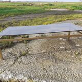 Table basse dorée