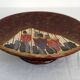 Louis Dage red and gold fruit bowl, 1920s/1930s