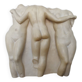Bas relief Les Trois Grâces antiquité du Louvres