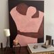 Close to You minimalist couple painting