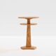 André Arbus table d'appoint en frêne et laiton vers 1940