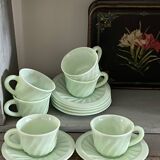 Mint cups and saucers