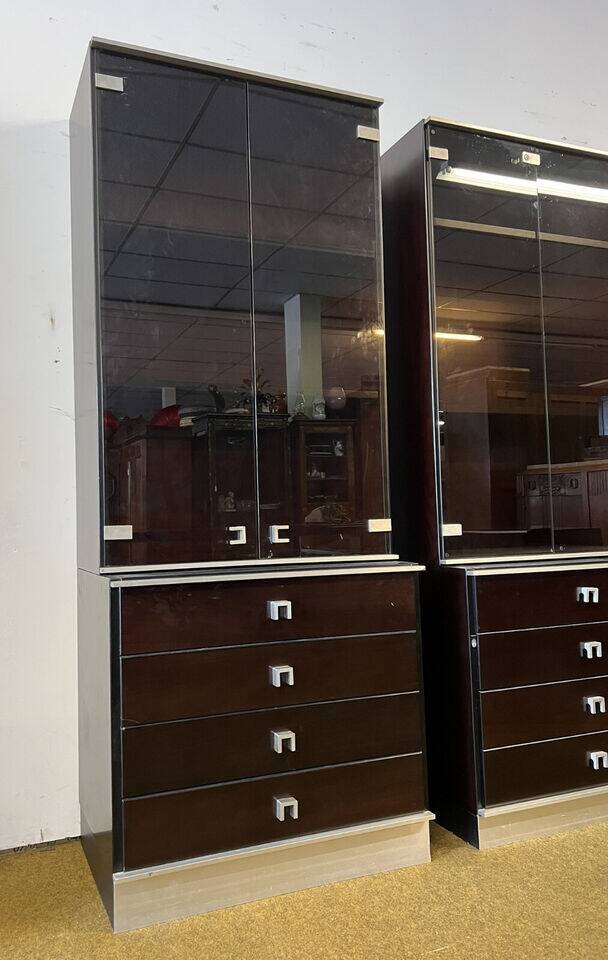 Bookcases of a Mahogany Executive Desk Set, Abbondinterni Italian publisher