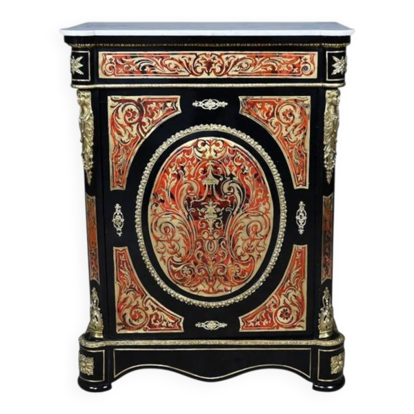 Meuble d’entre-deux en marqueterie « Boulle », époque Napoléon III – milieu XIXe